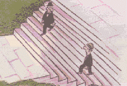 Abi kāpj uz augšu vai uz leju Autors: LittleBadPussyBoy Optiskālās ilūzijas 6.