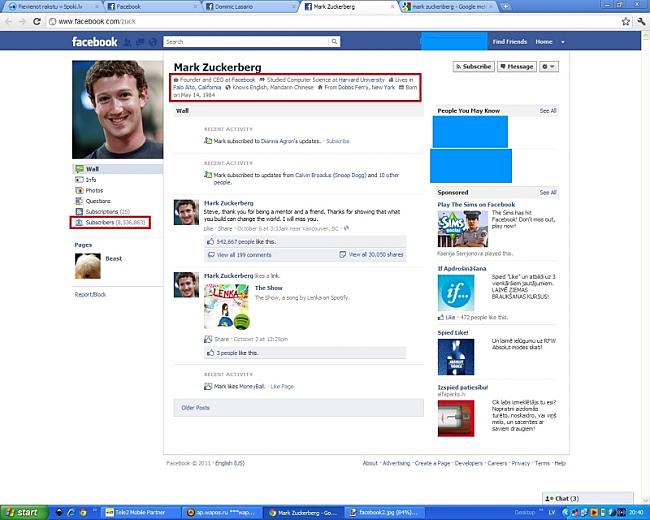 Iespaidīgs viņam profils Autors: MrGunars Zuckenberga nav Facebooka?