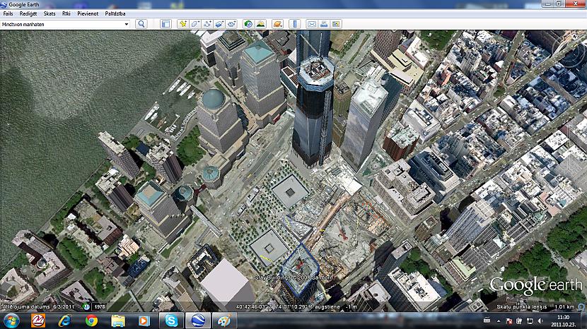 Twins Tower Ground Zero Autors: Amerikas Patriots My New York In GoogleEarth.