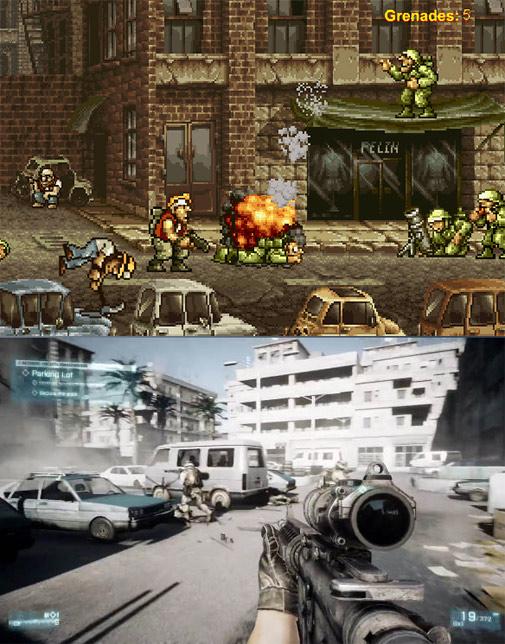 Metal Slug VS Battlefield 3 Autors: Dovakins Jaunās spēles pret vecajām spēlēm