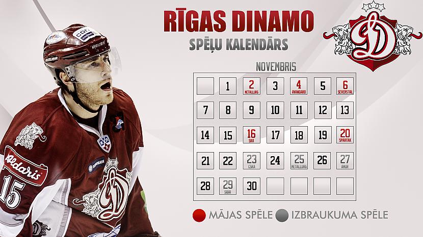 Dinamo Rīga Novembra kalendārs... Autors: Pakitoo Hockey Wallpaper's