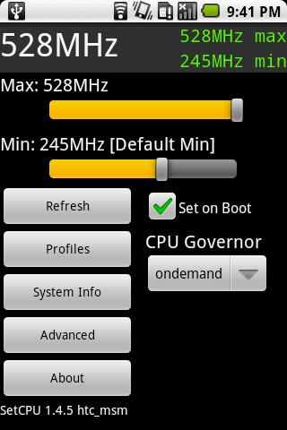 setCPU vajadzīgs ROOT access... Autors: kaamish android aplikācijas (must have)