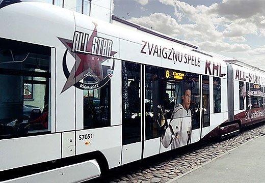Te arī tramvajs nekādu video... Autors: Wrayzer Rīgas ielās tramvajs par godu KHL