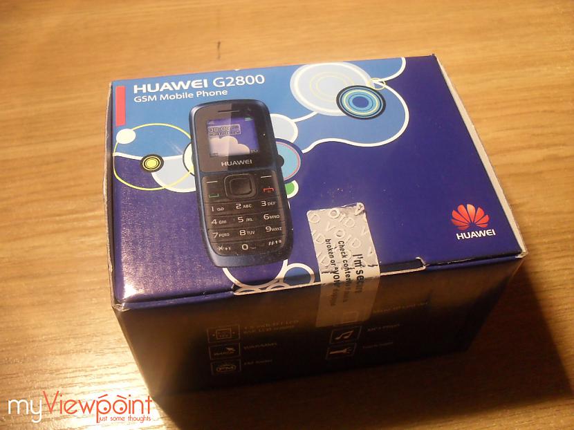 Šādi izskatās pati kastīte... Autors: ritmanis Huawei G2800 Dual SIM telefona apskats