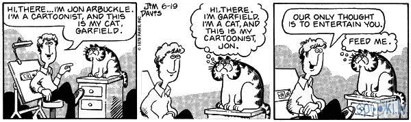 Pirmais Garfilda komikss Autors: Sehmeta Garfield