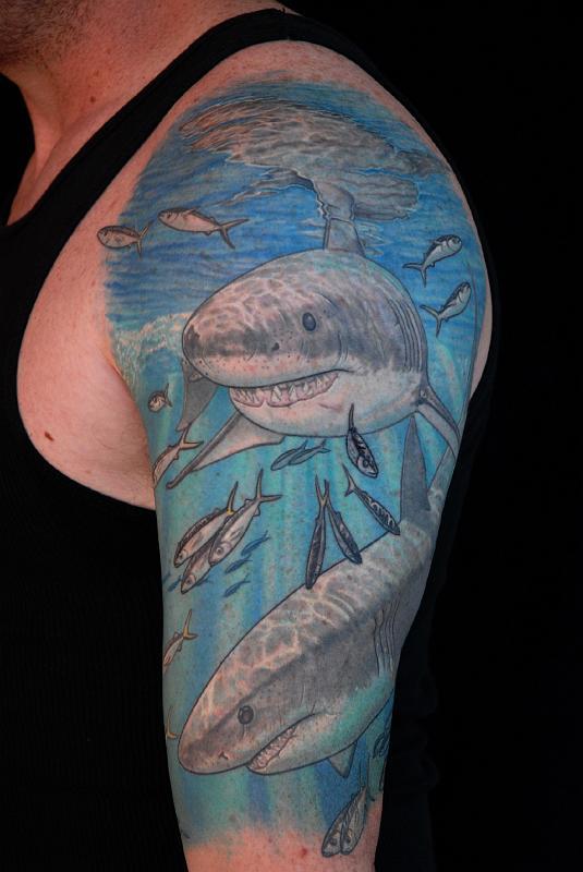 Haizivs Simbolizē varu dusmas... Autors: Sadwolf Dzīvnieku tetovējumu nozīme 2.