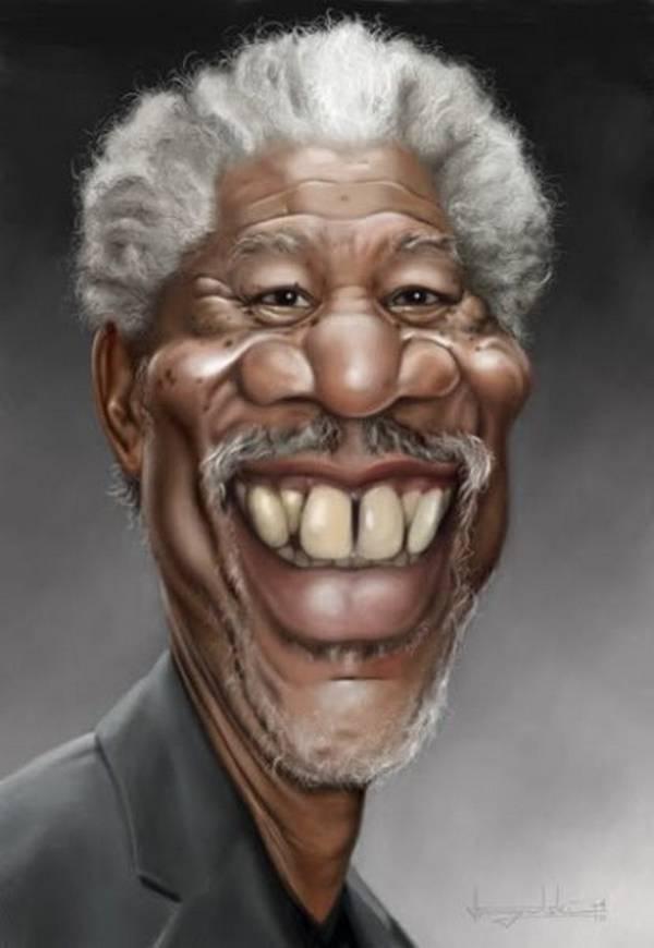 Morgan Freeman Autors: ZveeRiņš Aktieru karikatūras [2]