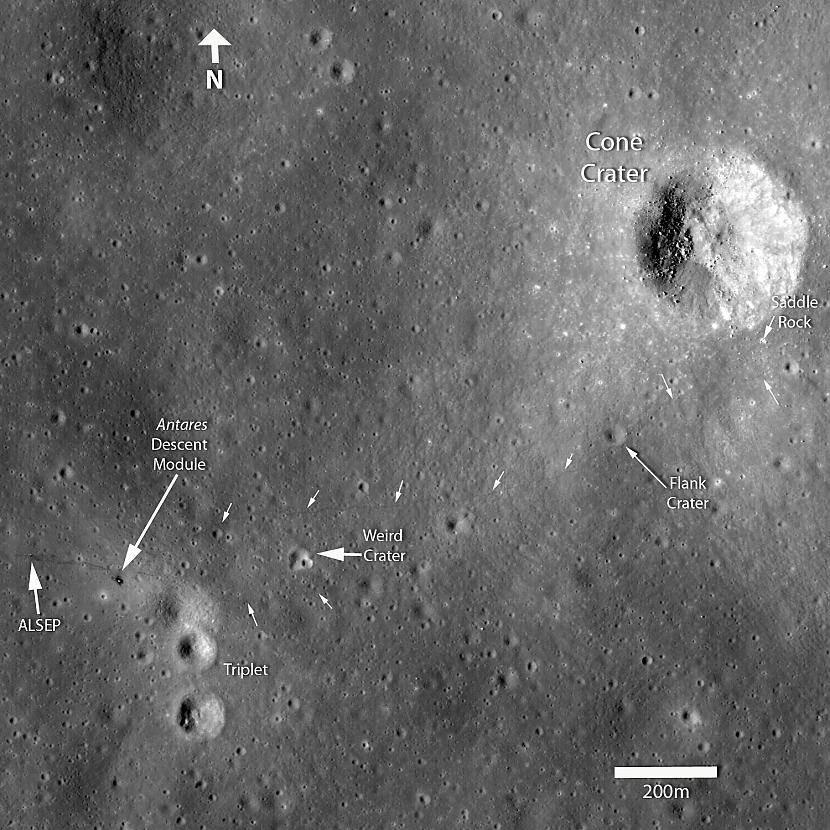 Vienā no pēdējām LRO Lunar... Autors: ShadyZ Apollo 14 noslēpums atklāts
