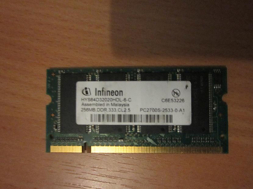 INFINEON 256MB DDR portatīvā... Autors: kristap5678 Datordaļas! Krāmi!? 2