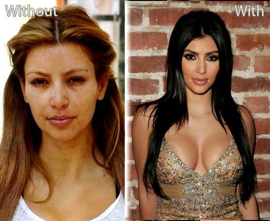 Kim Kardashian Kima Kardašina Autors: HateRam Slavenības ar un bez makeup...