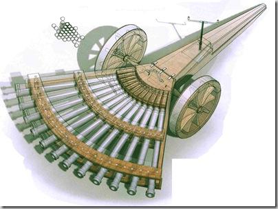 The multibarrelled machine gun... Autors: Ri4ikmens Da Vinči karamašīnas