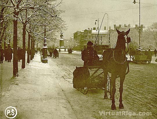 Brīvības iela 1910 gads Autors: Fosilija Pagājušo gadsimtu Vecrīgas foto.