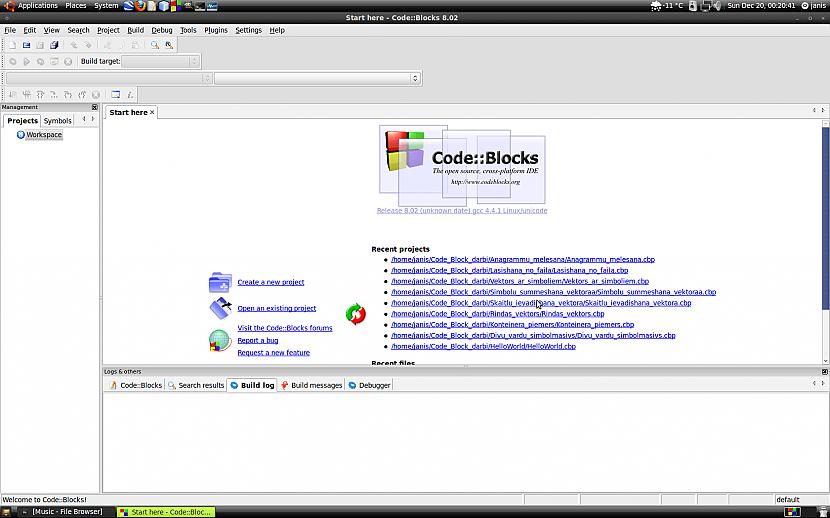 Code Blocks programmēšanas IDE... Autors: Jonjs Linux valdzinājums