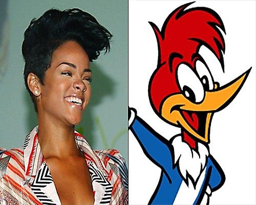 Rihanna Woody Woodpecker Autors: janka11 Cilvēki kuri līdzinās mulfilmu tēliem