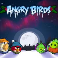 Angry Birds Christmas wallpaper