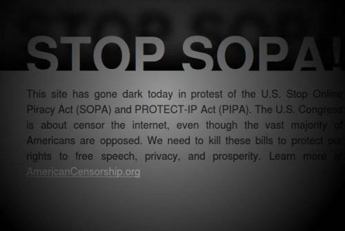Scaronodien netā aktīvi... Autors: Douce SOPA/PIPA protests [18 janvāris]