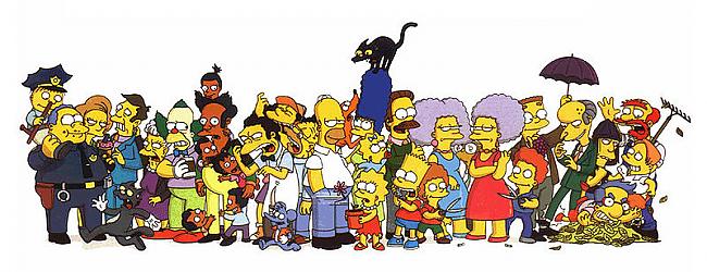 Seriāla galvenos tēlus... Autors: Fosilija Kas ir Simpsoni? #2