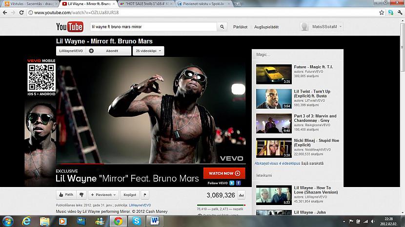 Un atkal 666 Autors: madmatt Illuminati simbolu OVERLOAD Lil Wayne klipā.