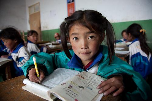 Tibetiešu skolniece Autors: Mr Cappuccino Tibeta un tās vēsture
