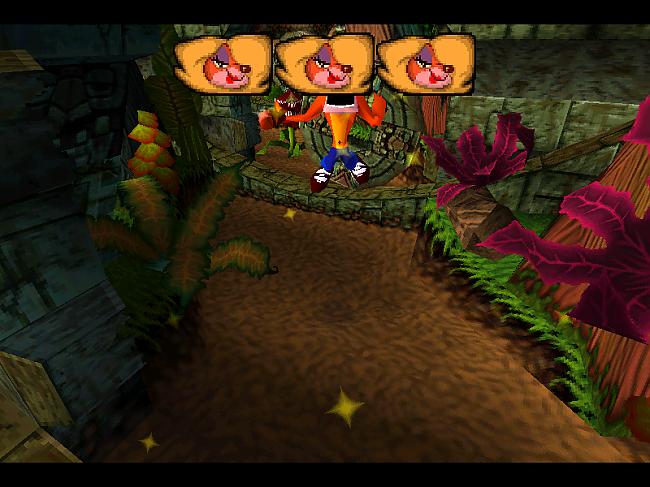 Savācot 3 dāmites kas redzamas... Autors: Kobis Spēlējot nostaļģiju :) [Crash Bandicoot]