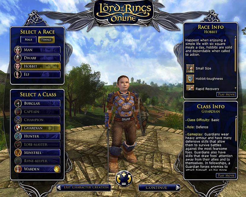 Kā filmā  tā arī spēlē ir... Autors: Elizabethe Lord of the Rings online