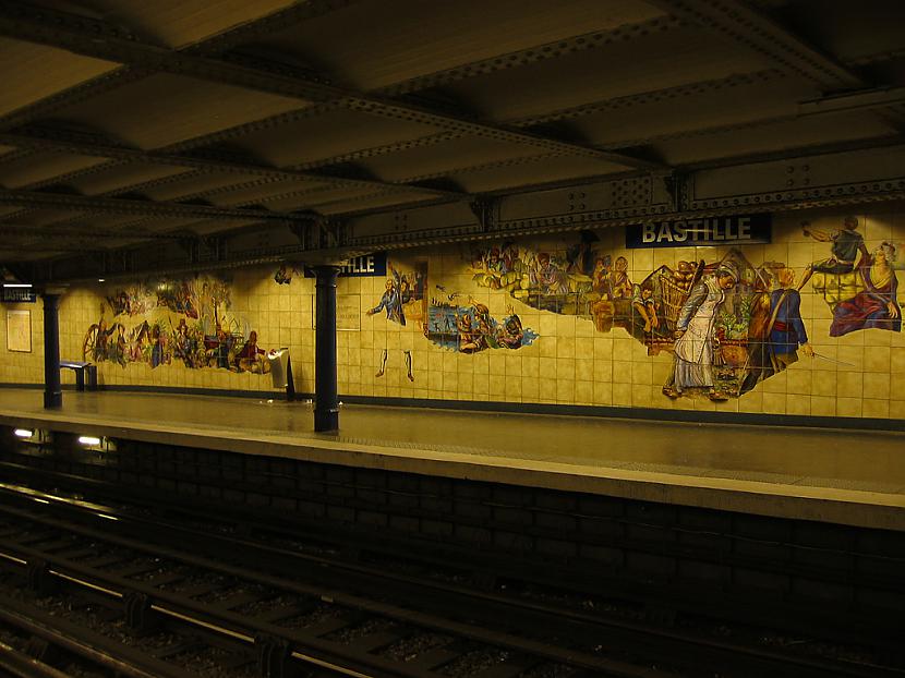 nbsp83 Parīzes jūgendstila... Autors: Samaara Pazemes metro māksla