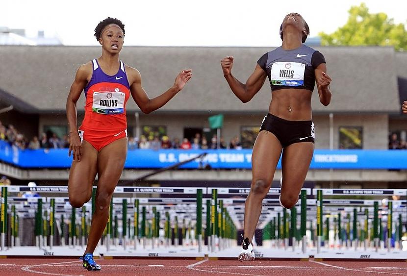 Kellie Wells emocijas pēc 100m... Autors: luvazhels Viņi tiek uz Olimpiādi!!!