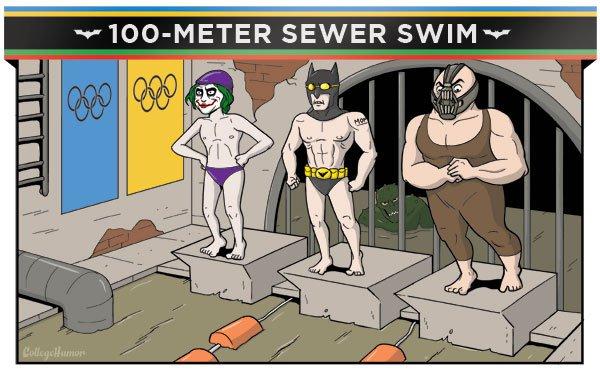 100m peldēscaronana... Autors: druvalds The Gotham Olympics 2016