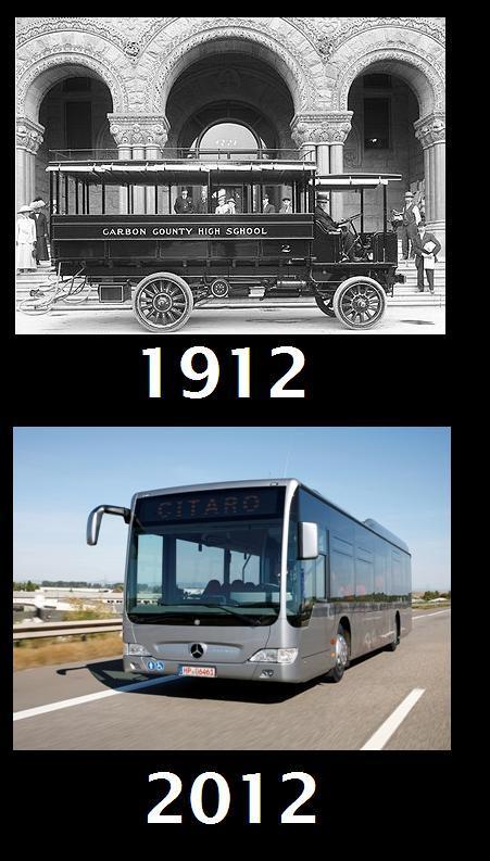 Autobusi Autors: Se0ne Tehnika 1912. vs 2012. gads