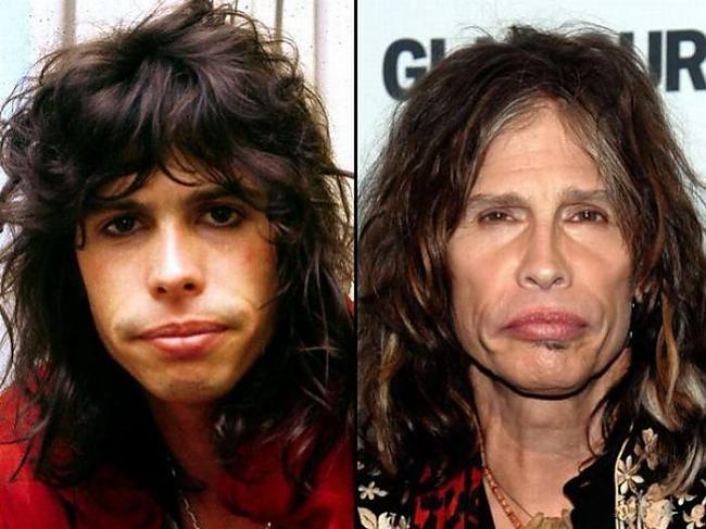 Steven Tyler Aerosmith Autors: iFamous Roka zvaigznes Tad & Tagad.