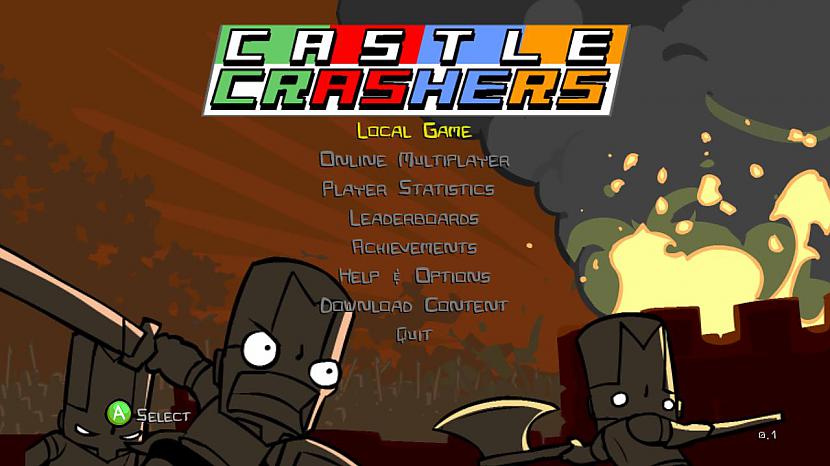 Jau sākuma ekrānā varam manīt... Autors: copythis18 Castle Crashers - slāni visus kas kustās