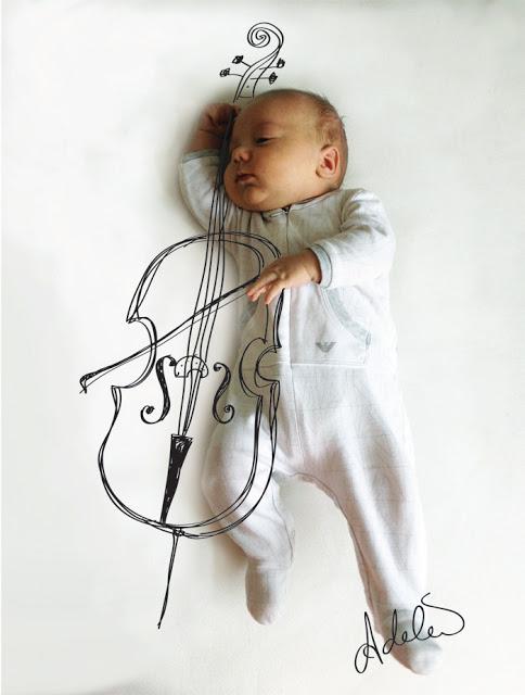  Autors: Ministrelia Māmiņa pārvērš sava bērna diendusas pozas mākslā.