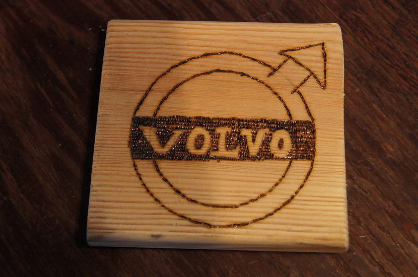 volvo logo izdedzināscaronanai... Autors: boom123 izdedzināti auto logo uz koka