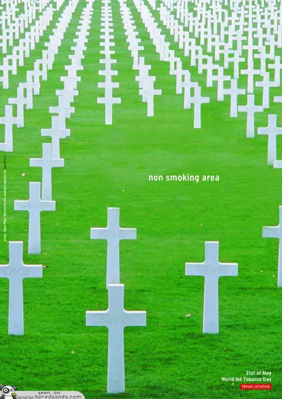 Nesmēķētāju zona Autors: Fosilija Labākās pretsmēķēšanas reklāmas