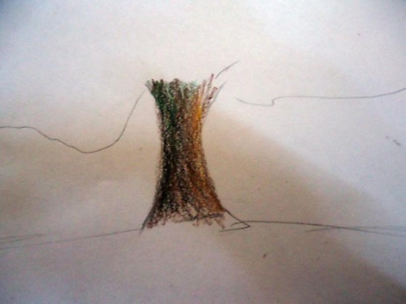 Gaismu iekrāso okerīgu vai... Autors: almazza Kā izkrāsot koku (bildes, apraksts)