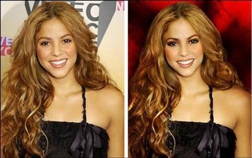 Shakira Autors: zegsī habit Before & After Photoshop
