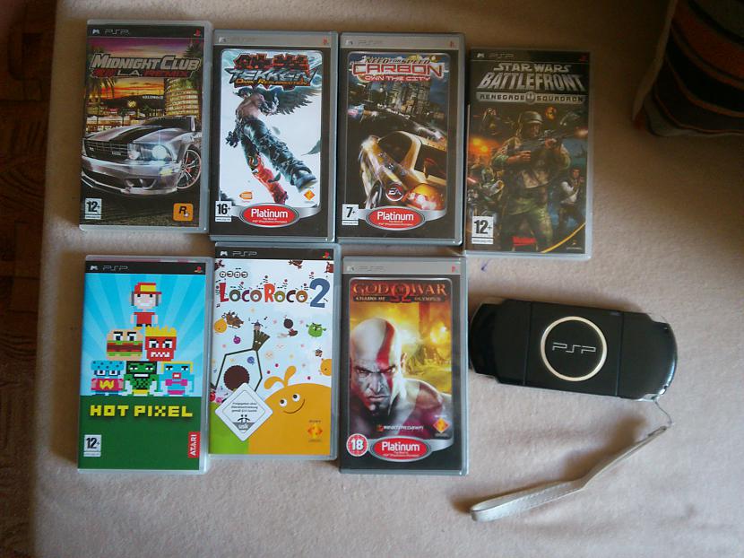 Mans PSP ar dažām spēlēm Autors: proarturs Mana episkā videospēļu kolekcija !!!