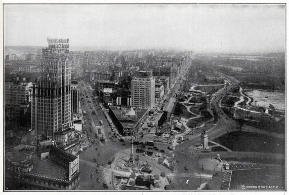 Tad Columbus Circle 1924 Autors: Advocate Ņujorka: tad un tagad