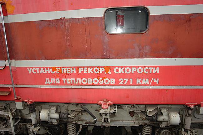 Uzraksts uz lokomotīves sāniem... Autors: 4TE10S Realizētie un nerealizētie rekordi PSRS