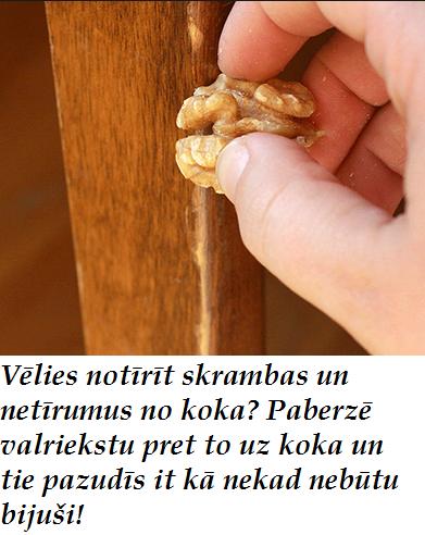 Koka virsmas tīrībai Autors: Fosilija Noderīgi dzīves gadījumiem