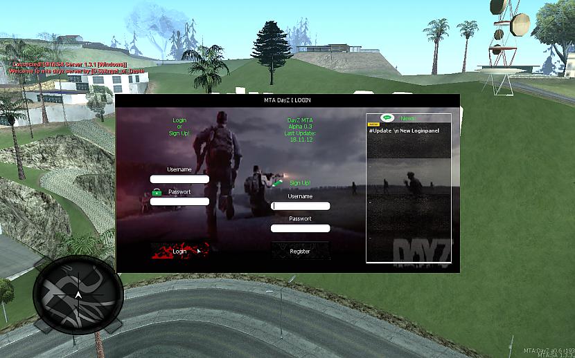 Login panel 1 Autors: MhProGamer Mta DayZ