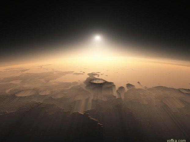 Putekļu vētra pēc saulrieta Autors: F A K S Sarkanā planēta Mars.