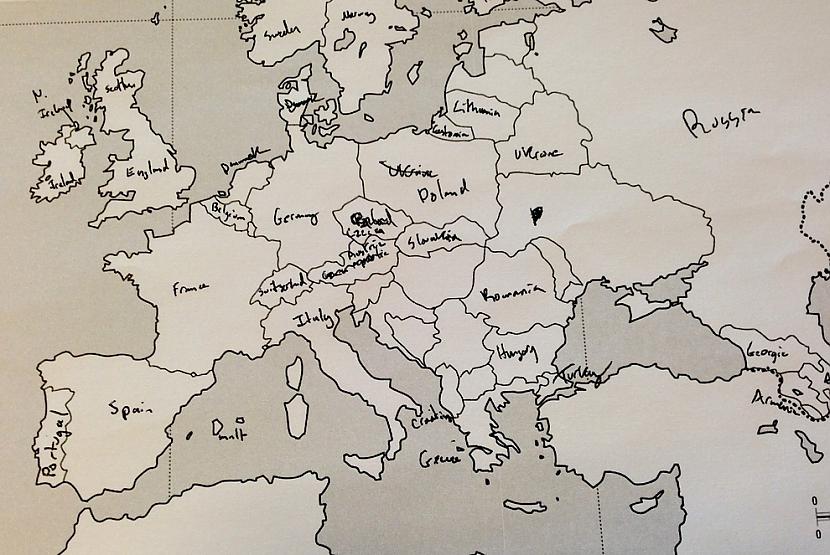  Autors: Fosilija Amerikāņi zīmē Eiropas karti