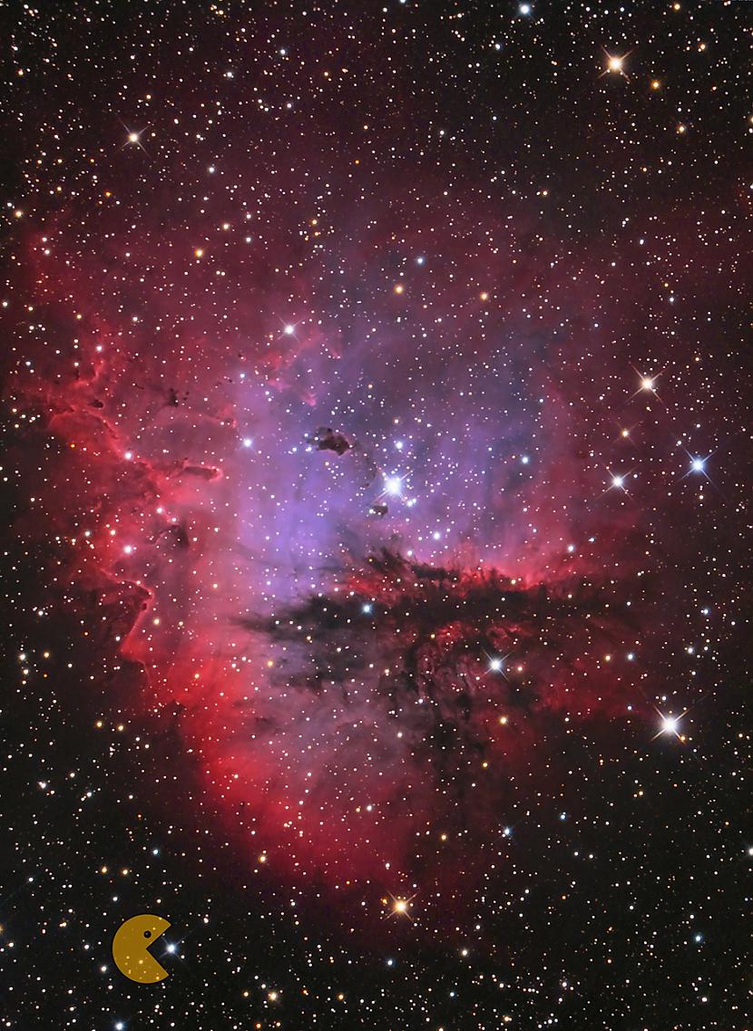 Pacman miglājs NGC 281... Autors: Fosilija Astro bildes