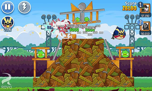 Angry birds  spēle kurā... Autors: ghost07 Labākās Android spēles 2014. gadā