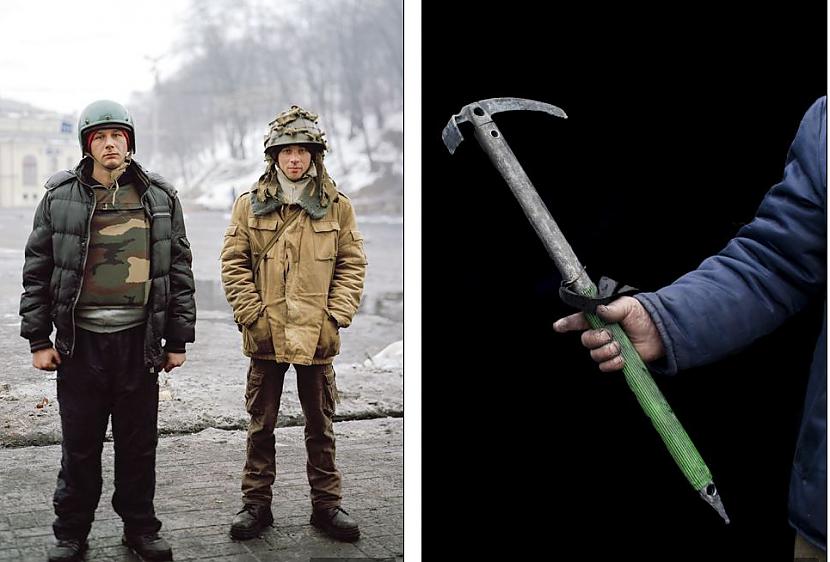 Bruņoti un gatavi cīņai Attēlā... Autors: MJ Ukrainas protestantu ekipējums!