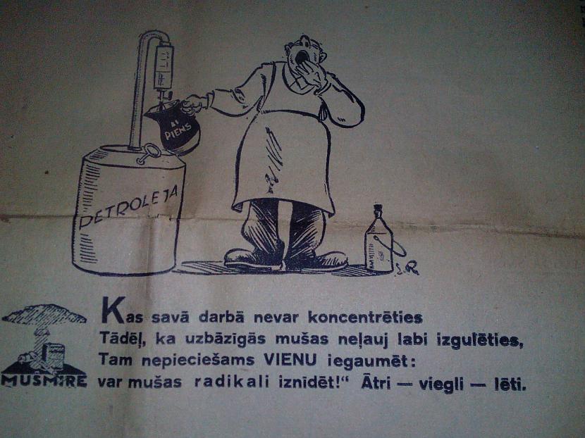 Ar Muscaronmire  var... Autors: ghost07 Latviešu reklāmas ap 1930. gadu