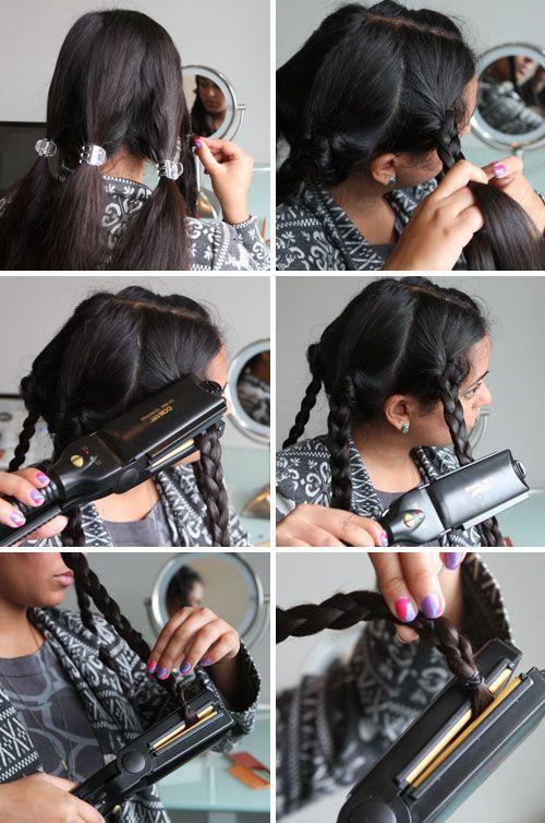Bižainās gofrētās lokasnbsp... Autors: MsSparkleyGirl Vairāk kā 10 matu ielokošanas veidi.