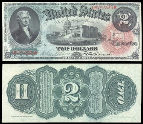 1976 gada 2dolāru banknote... Autors: AnonimaisxD Fakti par 2 - dolāru.