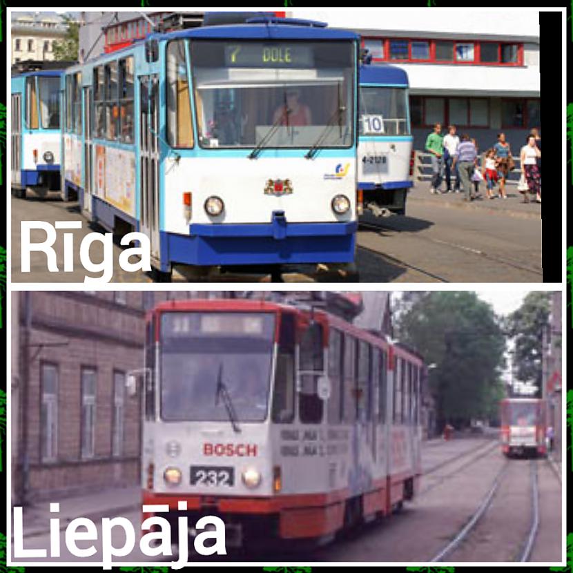 Rīgas tramvajs vs Liepājas... Autors: ghost07 Rīga vs Latvija (Līdzības)
